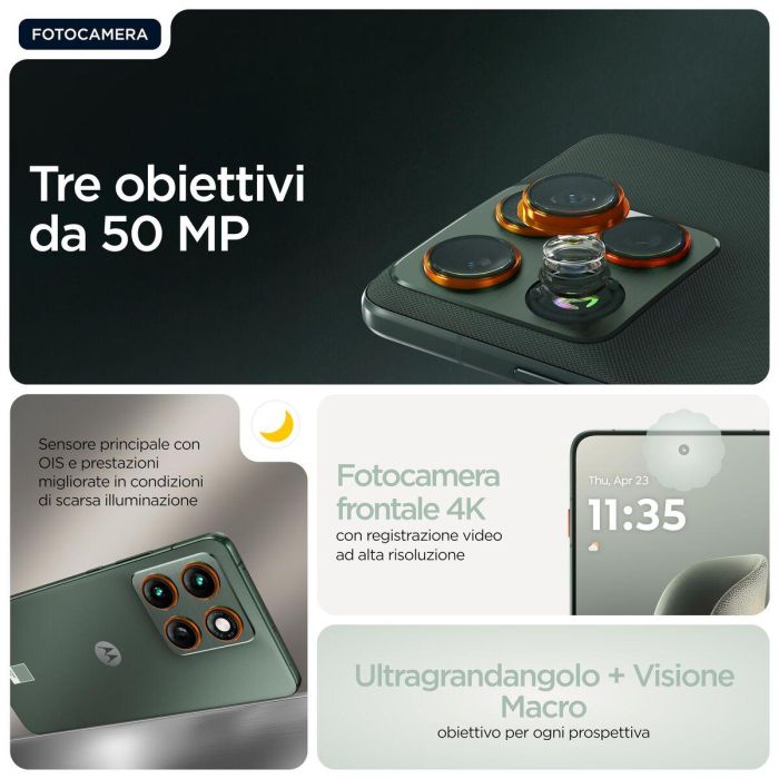 Motorola Edge 70 lily pad 12GB 512GB 50MP 17cm (6.7") 4G/5G Android 16.0 Verde 5