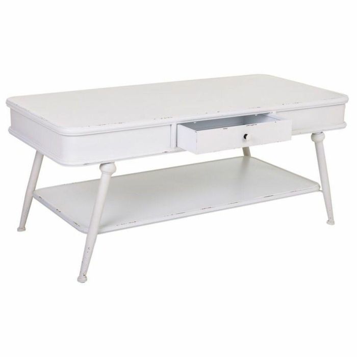 Mesa de Centro Alexandra House Living Blanco Hierro 60 x 53 x 120 cm 4