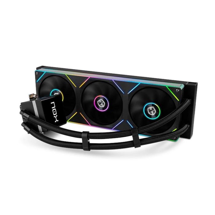 NOX Kit Refrigeración Líquida HUMMER M-360 LCD ARGB, Radiador 360 mm, Pantalla Magnética 3.4", Compatible Intel LGA1700/AM5, 300W, Ventiladores 120mm ARGB PWM