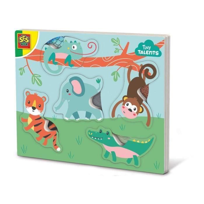 SES CREATIVE - Rompecabezas sensorial de animales 1 SES CREATIVE - Rompecabezas sensorial de animales 1