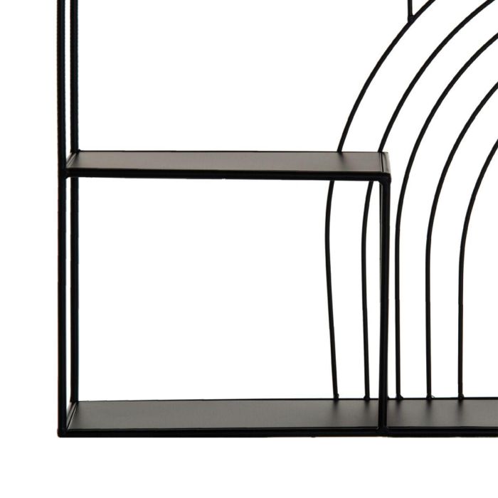 Estantería 51 x 13 x 76,5 cm Negro Metal 3 Estantería 51 x 13 x 76,5 cm Negro Metal 3