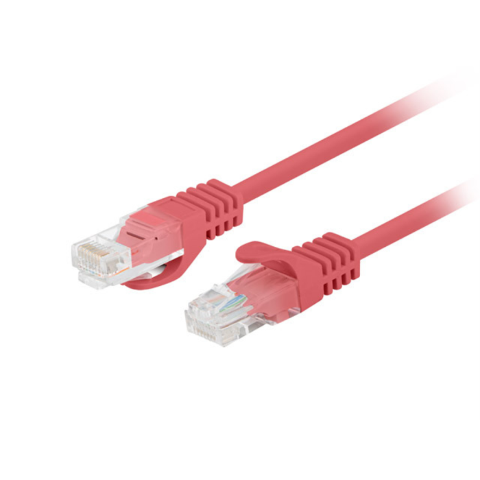 Lanberg PCU6-20CC-0100-R Cable de red Ethernet Cat6 U/UTP de 1 metro, color Rojo, con conectores RJ-45 para redes de 10 Gbps Lanberg PCU6-20CC-0100-R Cable de red Ethernet Cat6 U/UTP de 1 metro, color Rojo, con conectores RJ-45 para redes de 10 Gbps