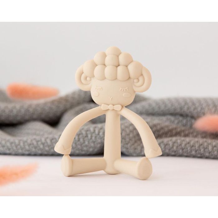 KioKids Mordedor de Silicona para Bebé, Ovejita Patilarga Beige, Alivio Dentición, con Texturas Masajeadoras, +3 Meses, Libre de BPA y Ftalatos 0 KioKids Mordedor de Silicona para Bebé, Ovejita Patilarga Beige, Alivio Dentición, con Texturas Masajeadoras, +3 Meses, Libre de BPA y Ftalatos 0