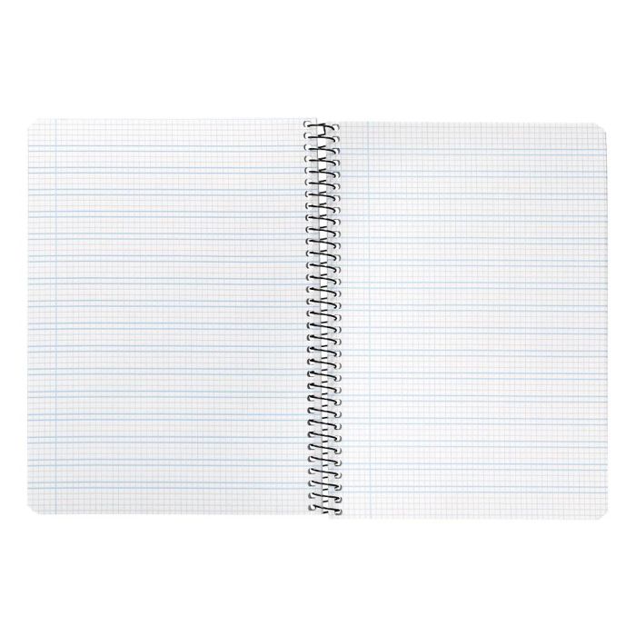 Cuaderno Espiral Liderpapel Cuarto Pautaguia Tapa Dura 80H75 gr Cuadro Pautado 3 mm Con Margen 6 unidades 5