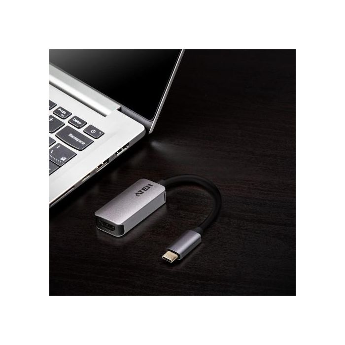 ATEN Adaptador USB-C a HDMI 4K UC3008A1 Plata, Soporta 4096 x 2160 a 60 Hz 1