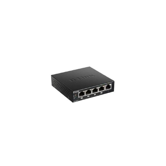 D-Link DGS-1005P/E Switch 5 Puertos Gigabit Ethernet RJ-45 PoE+ IEEE 802.3af/at 60W Power Budget Plug&Play EEE Silencioso D-Link DGS-1005P/E Switch 5 Puertos Gigabit Ethernet RJ-45 PoE+ IEEE 802.3af/at 60W Power Budget Plug&Play EEE Silencioso