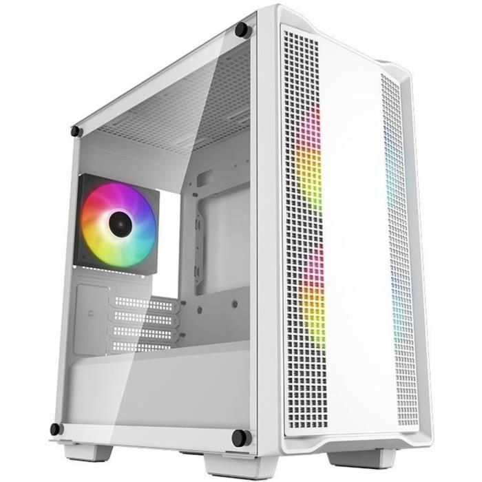 Caja de PC sin fuente de alimentación - DEEPCOOL CC360 ARGB (Blanco) - Mini torre - Formato Micro-ATX