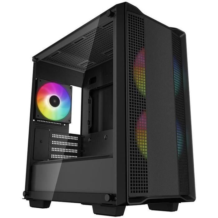 Caja de PC - DEEPCOOL - CC360 A-RGB (Negro) - Mini torre - Formato Micro-ATX - 3x120mm A-RGB 5