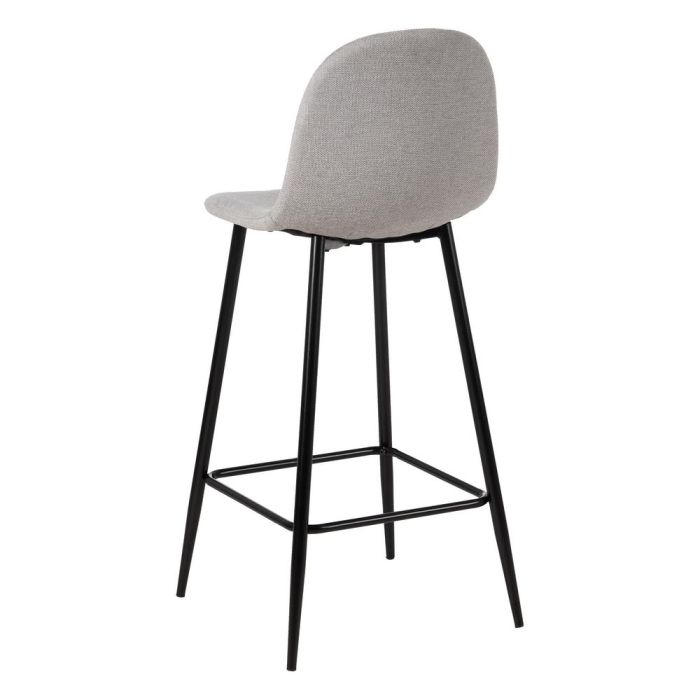 Taburete Gris Tejido-Metal Salón 45,50 X 45 X 105,50 cm