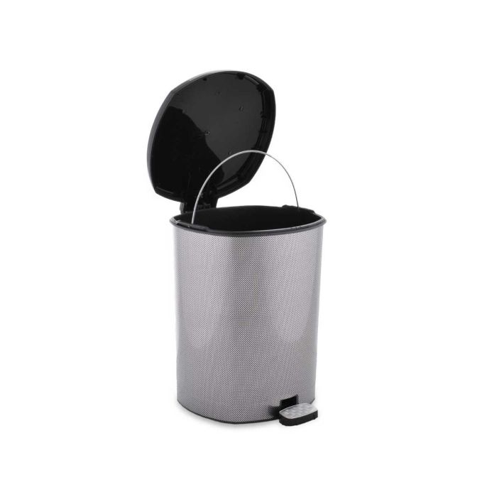 Papelera Plastico Pedal Fibra Carbono 11L Berilo 26X33CM (6 Unidades) 2 Papelera Plastico Pedal Fibra Carbono 11L Berilo 26X33CM (6 Unidades) 2