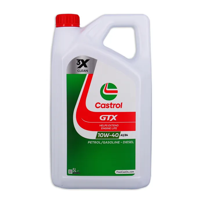 Castrol GTX 10W-40 A3/B4 Aceite de Motor 5L 0 Castrol GTX 10W-40 A3/B4 Aceite de Motor 5L 0