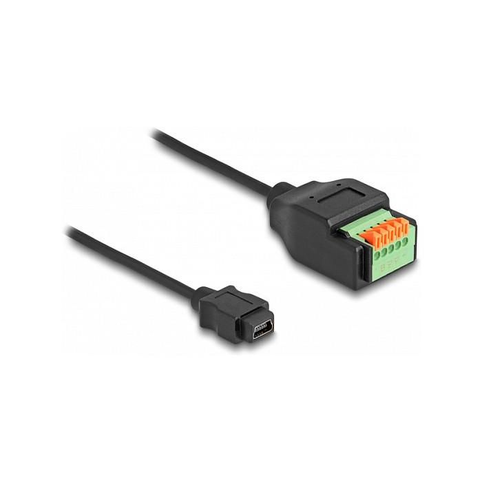 Delock Cable Adaptador USB 2.0 Tipo Mini-B Hembra a Bloque de Terminales Hembra 15 cm, Negro/Verde 0 Delock Cable Adaptador USB 2.0 Tipo Mini-B Hembra a Bloque de Terminales Hembra 15 cm, Negro/Verde 0