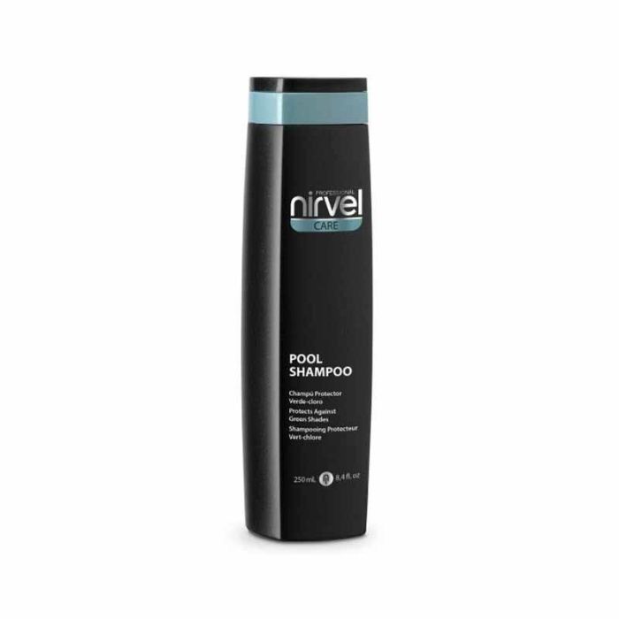 Nirvel Pool Shampoo 250ml - Champú Anti-verde para Cabello con Cloro y Sal - Protección Solar UVB y Daños Ambientales