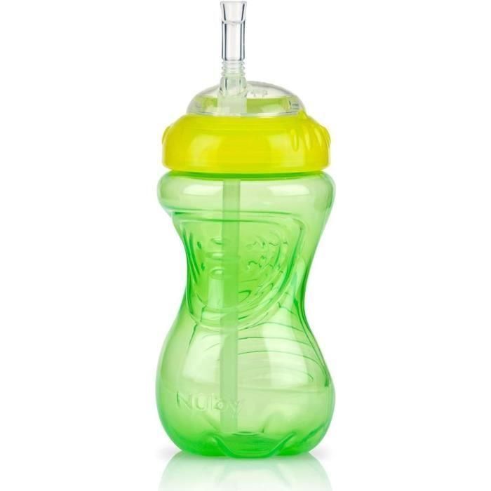 Vasos antiderrames NUBY (paquete de 3) con pajitas flexibles - Unisex 3