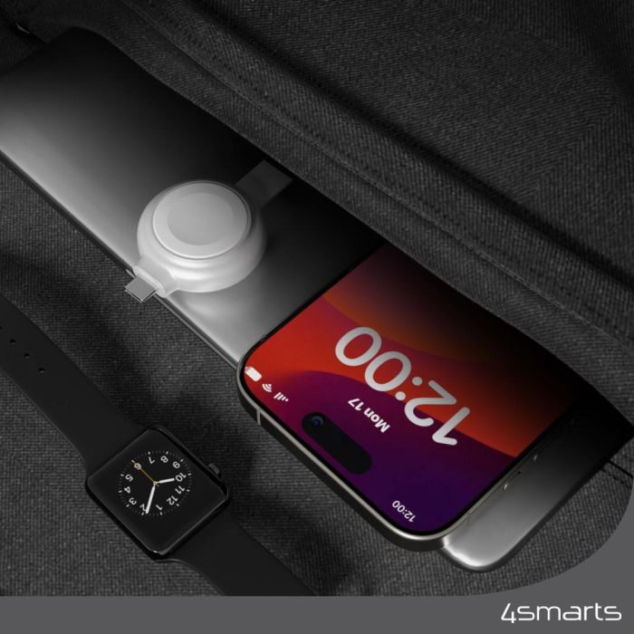 4smarts MFi Fast Charger fr Apple Watch silber 4