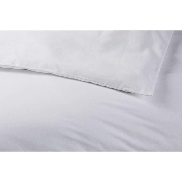 Cubierta de dododor - 240x220 cm - Algodón - Antibacteriano - Blanco - Hecho en Francia 1 Cubierta de dododor - 240x220 cm - Algodón - Antibacteriano - Blanco - Hecho en Francia 1