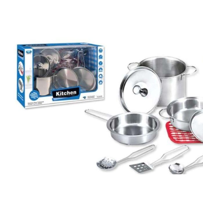 Menaje cocina de metal 9 piezas 30x10x20 cm 1 Menaje cocina de metal 9 piezas 30x10x20 cm 1