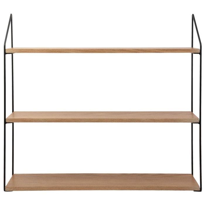 Day Estante 60X15X54 3 Baldas Madera y Metal Negro 2 Day Estante 60X15X54 3 Baldas Madera y Metal Negro 2