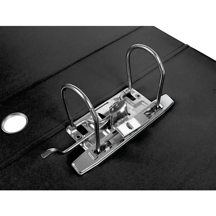 Liderpapel Archivador de Palanca A4 Filing System Forrado con Caja y Compresor Metálico Lomo 80mm Negro 7