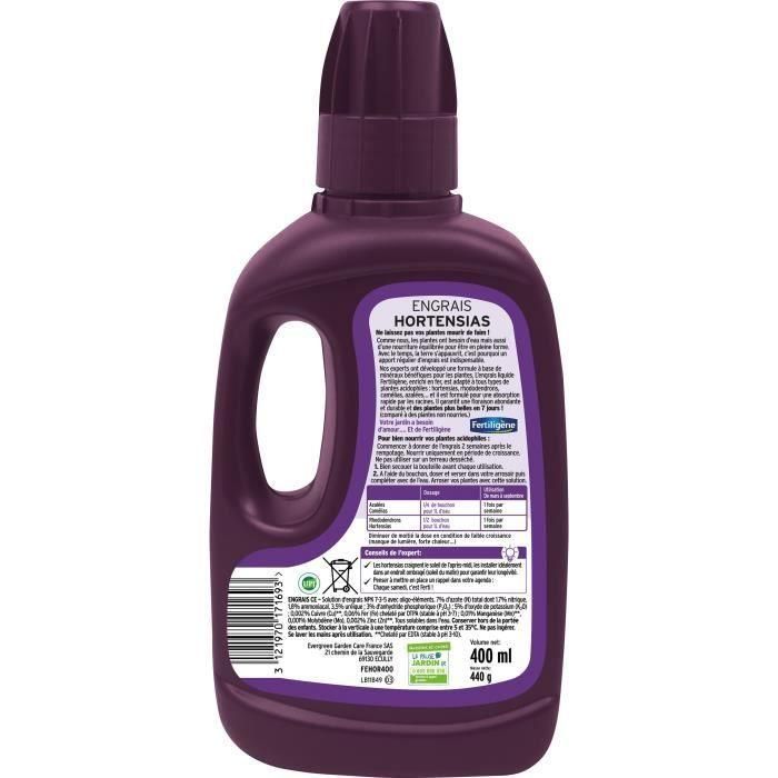 Hortensia FERTILIGENO, Fertilizante de Rododendro - 400 ml 1 Hortensia FERTILIGENO, Fertilizante de Rododendro - 400 ml 1