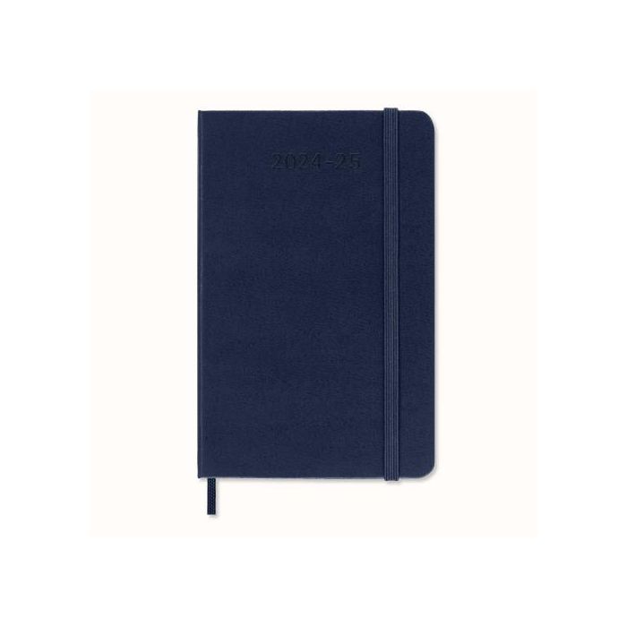 Agenda 18 Meses 2024-2025 Semanal P (9 X 14 Cm) Azul Zafiro Tapa Dura Moleskine DHB2018WN2Y25