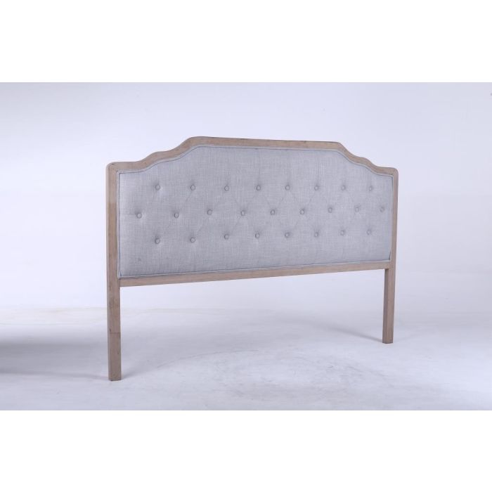 Cabecero de Cama DKD Home Decor Gris claro Roble 180 x 10 x 120 cm 2