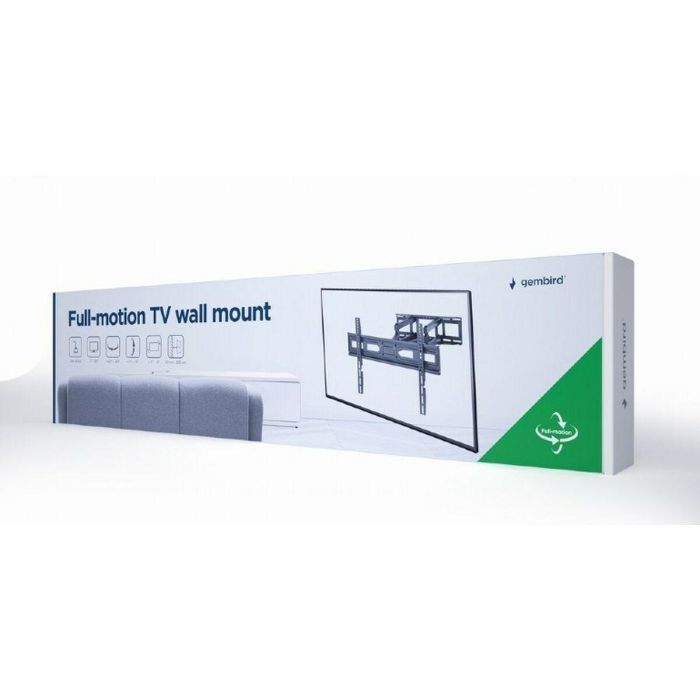 Gembird WM-80ST-03 Soporte de TV para pantallas 37-80" (94cm-2.03m), Giro/Inclinación, VESA 100x100 a 600x400, 40kg, Negro 1 Gembird WM-80ST-03 Soporte de TV para pantallas 37-80" (94cm-2.03m), Giro/Inclinación, VESA 100x100 a 600x400, 40kg, Negro 1