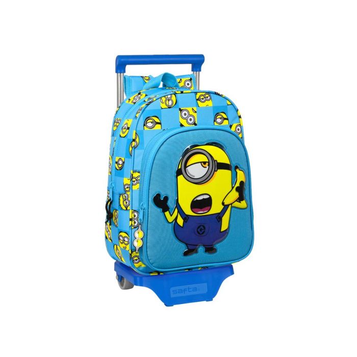 Cartera Escolar Safta Con Carro Minions Minionstatic 260x110x340 mm