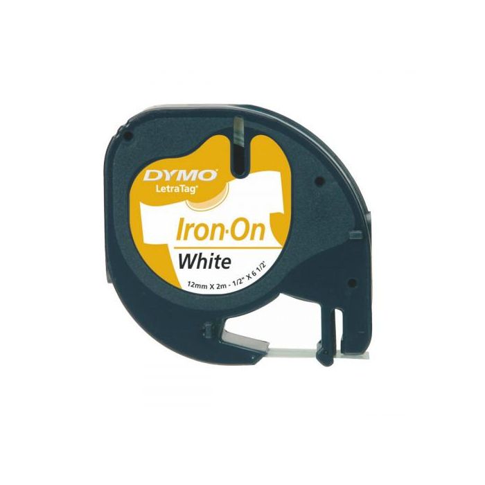 Dymo Cinta Autoadhesiva Para Ropa 18769, Negro-Blanco 12 mmx2M, Letratag S0718850 0 Dymo Cinta Autoadhesiva Para Ropa 18769, Negro-Blanco 12 mmx2M, Letratag S0718850 0