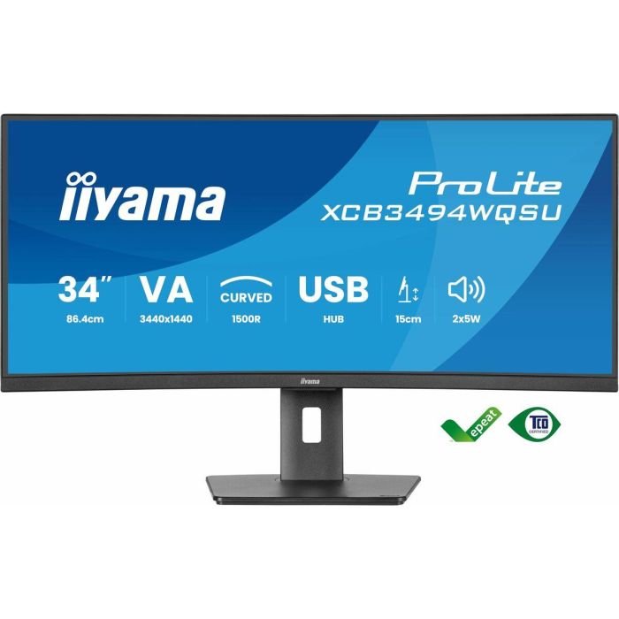 Monitor Iiyama XCB3494WQSU-B1 34" UltraWide Quad HD 3 Monitor Iiyama XCB3494WQSU-B1 34" UltraWide Quad HD 3