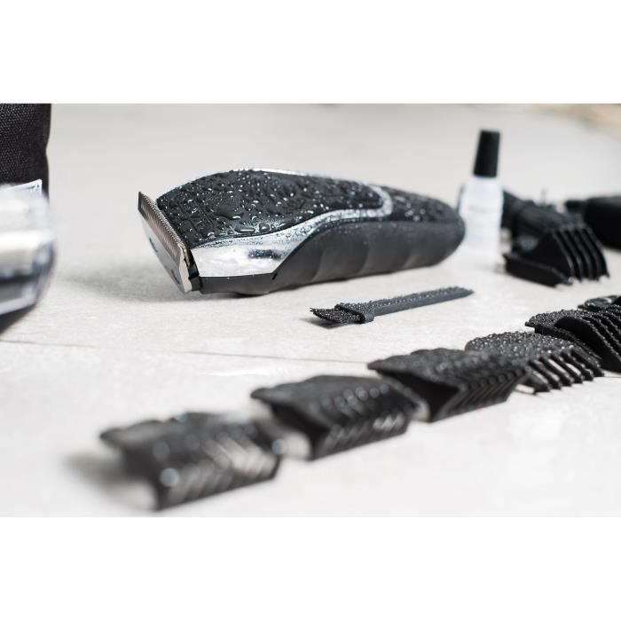 Wahl AUC0043917031408 Aqua Groom Cortapelos Estanco / Impermeable, Inalámbrico, 6W, 11 Peines Guía, Batería 3h, Negro 4 Wahl AUC0043917031408 Aqua Groom Cortapelos Estanco / Impermeable, Inalámbrico, 6W, 11 Peines Guía, Batería 3h, Negro 4