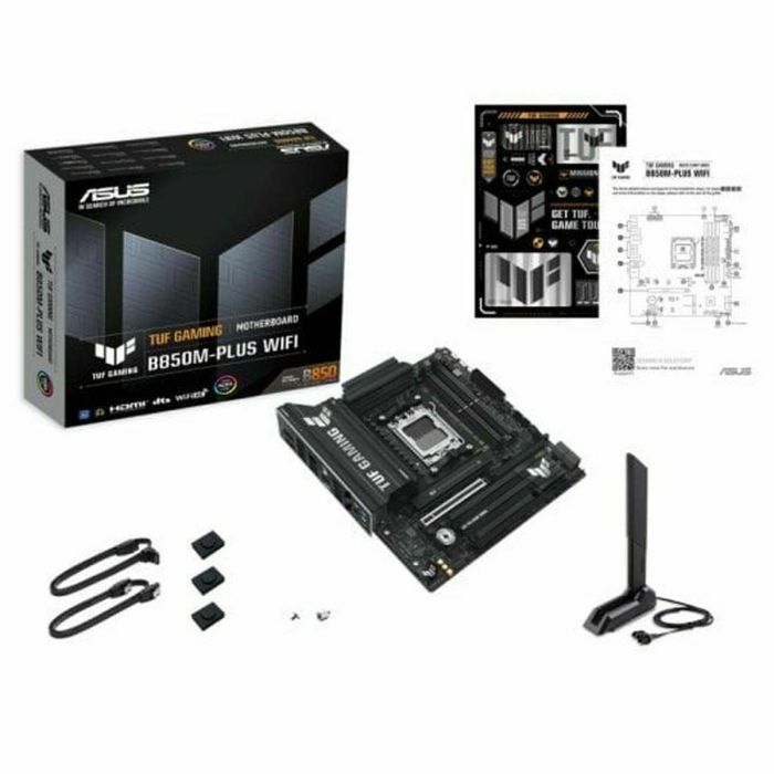 ASUS TUF GAMING B850M-PLUS WiFi Placa Base micro ATX AMD B850 Zócalo AM5 DDR5 para Ryzen 7000/8000/9000 Series Wi-Fi 6E BT 5.3 33