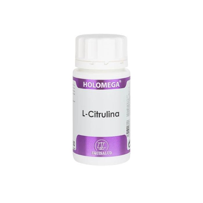 Holomega L-Citrulina DL-Malato con Vitamina C - Suplemento Aminoácido Esencial, 50 Cápsulas Apto para Vegetarianos y Diabéticos