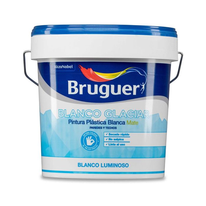 Bruguer Pintura plástica interior blanco glaciar mate 4 l 5208049 0 Bruguer Pintura plástica interior blanco glaciar mate 4 l 5208049 0