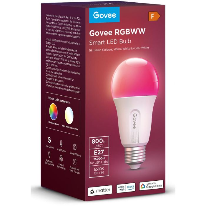 Govee Smart Wifi&BLE Light Bulb 800lm 2