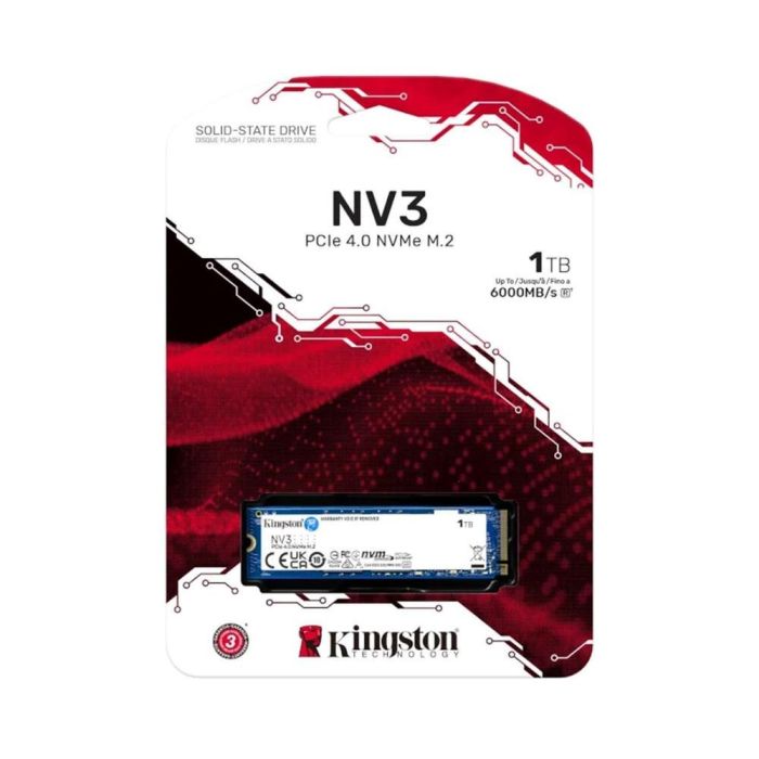 Kingston Technology NV3 1 TB PCI Express 4.0 3D NAND 2 Kingston Technology NV3 1 TB PCI Express 4.0 3D NAND 2