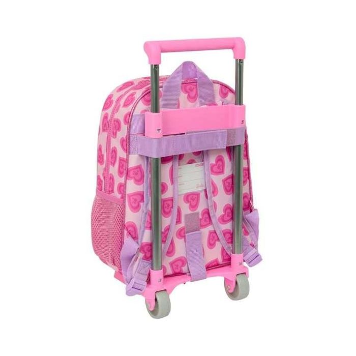 Mochila Escolar con Ruedas Barbie Love Rosa 26 x 34 x 11 cm 1 Mochila Escolar con Ruedas Barbie Love Rosa 26 x 34 x 11 cm 1