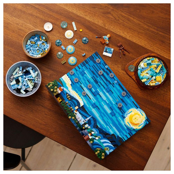 Lego Ideas 21333 Vincent Van Gogh - Lienzo de la Noche Estrellada Lámina Artística 3D - 2316 Piezas 32