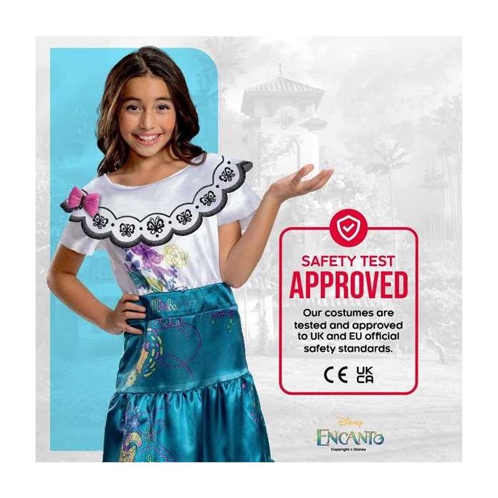 Disney Disfraz Oficial de Mirabel de la Película Encanto Deluxe para Niña, Talla 3-4 Años 3 Disney Disfraz Oficial de Mirabel de la Película Encanto Deluxe para Niña, Talla 3-4 Años 3