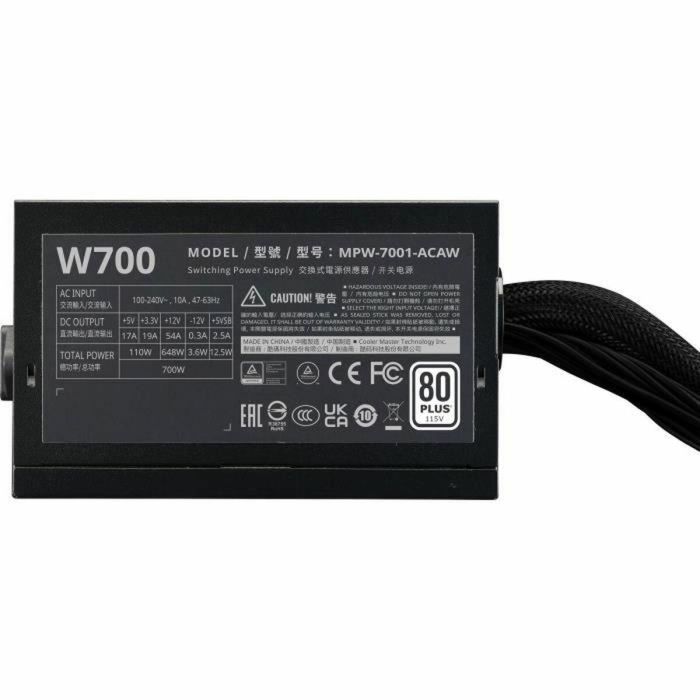 Fuente de Alimentación Cooler Master ATX 700 W 110 W 80 PLUS 2 Fuente de Alimentación Cooler Master ATX 700 W 110 W 80 PLUS 2