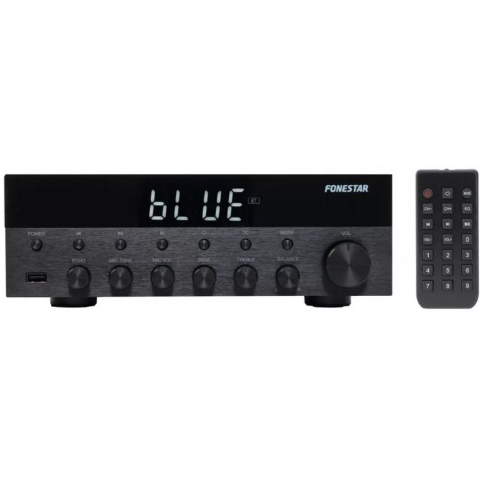 Fonestar sistem AS-1515 Amplificador Estereo Hifi Bluetooth USB MP3 Radio FM 15W RMS