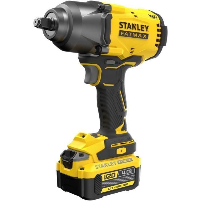 Llave de impacto - STANLEY FATMAX V20 - SFMCF940M1-QW - 1/2 Brushless 950 Nm - Litio 18V - 1 Batería 4Ah 4 Llave de impacto - STANLEY FATMAX V20 - SFMCF940M1-QW - 1/2 Brushless 950 Nm - Litio 18V - 1 Batería 4Ah 4