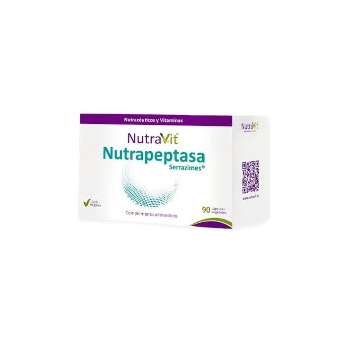 NUTRAVIT Nutrapeptasa Serrazime 90 Cápsulas