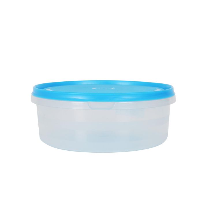 Inde Fiambrera Redonda 1.25L Colores 19x19x7.5 cm (12 Unidades)