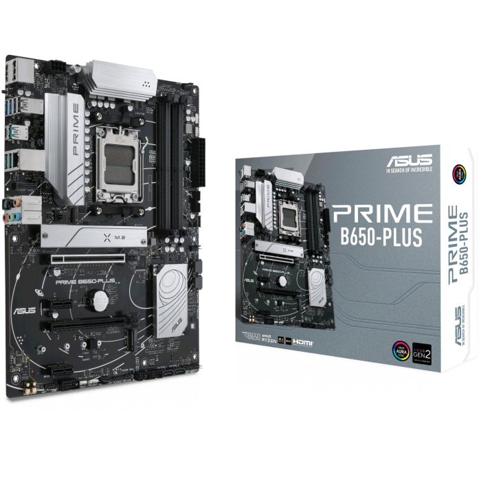 ASUS PRIME B650-PLUS Placa Base AM5 DDR5, compatible AMD Ryzen 7000 Series, ATX, 128GB RAM