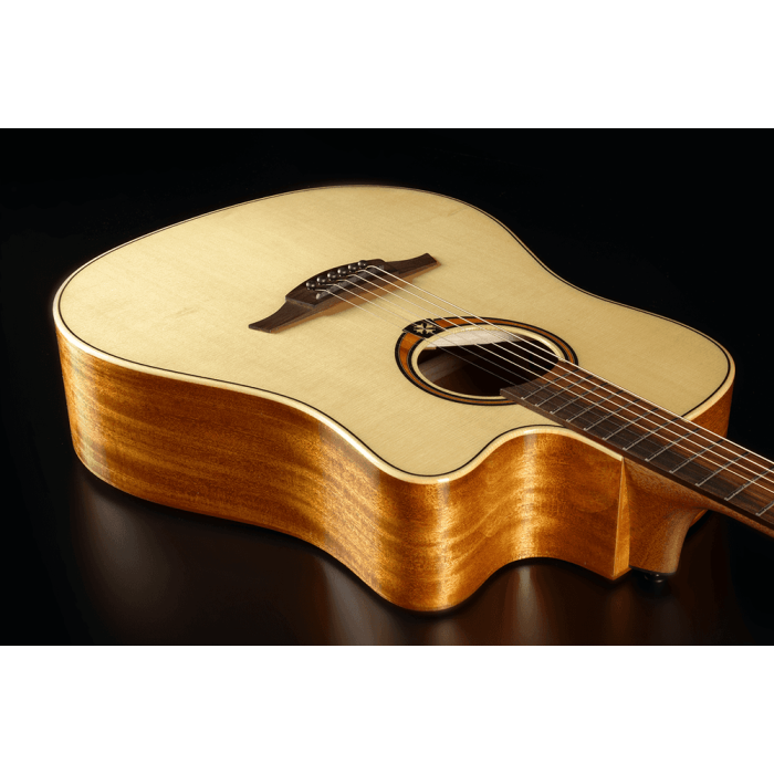 Guitarra Acústica Lâg Dreadnought Cutaway A/E Tramontane 88 - Natural 4
