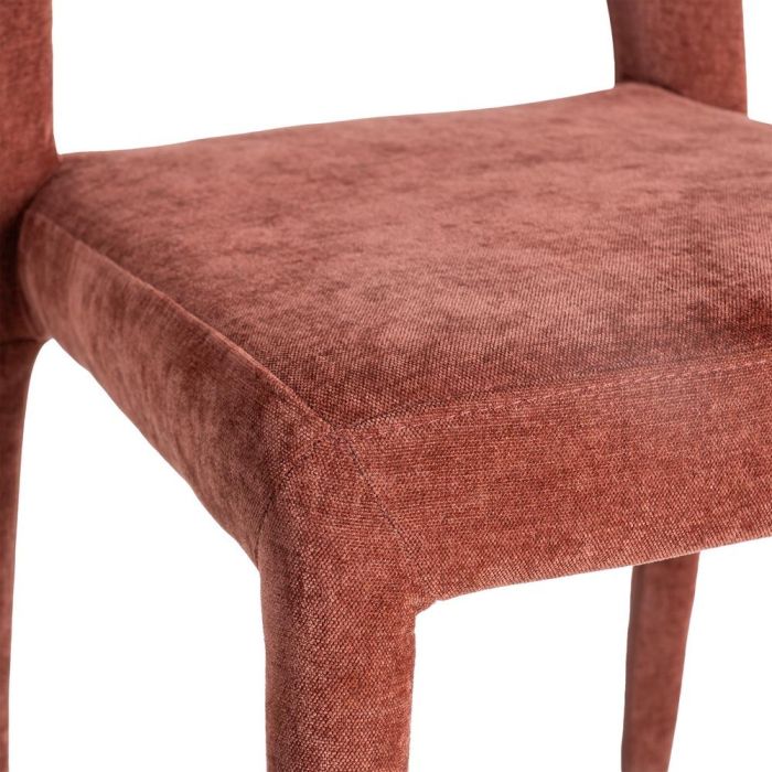 Silla Apilable Burdeos Tejido Salón 47 X 61 X 84 cm