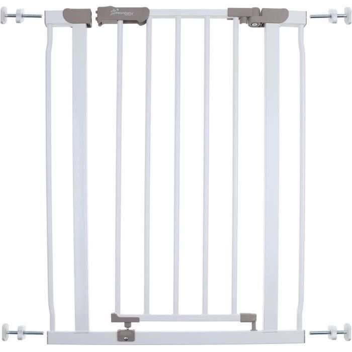 Barrera de seguridad - DREAMBABY - AVA - Montada a presión - 61-68 x 76 cm - Doble cierre - Blanco Barrera de seguridad - DREAMBABY - AVA - Montada a presión - 61-68 x 76 cm - Doble cierre - Blanco