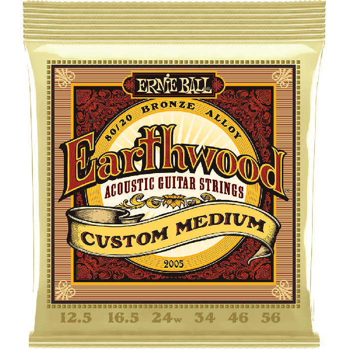 Juego Acústica Earthwood 80/20 Bronze Medium 12,5-56