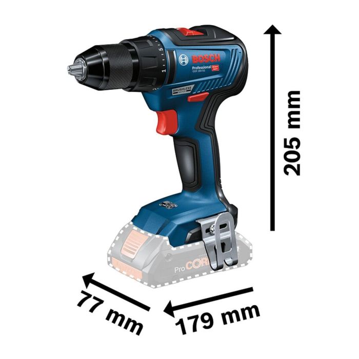 Bosch Professional GSR 18V-55 Taladro Atornillador Inalámbrico Motor Sin Escobillas 18V 55 Nm con 2 Baterías 4.0Ah ProCORE y L-BOXX 5 Bosch Professional GSR 18V-55 Taladro Atornillador Inalámbrico Motor Sin Escobillas 18V 55 Nm con 2 Baterías 4.0Ah ProCORE y L-BOXX 5